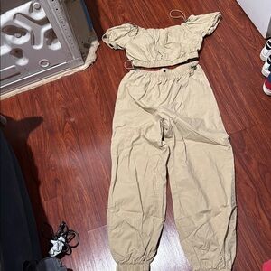 Women's Tan Jumpsuit